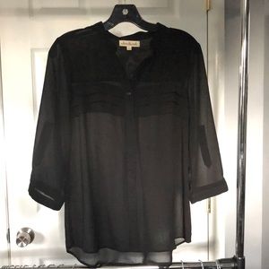Black Button Down Blouse